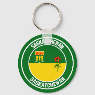 Saskatchewan Round Emblem Nyckelring