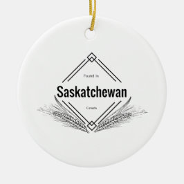 Saskatchewan - som finnas i Saskatchewan Julgransprydnad Keramik