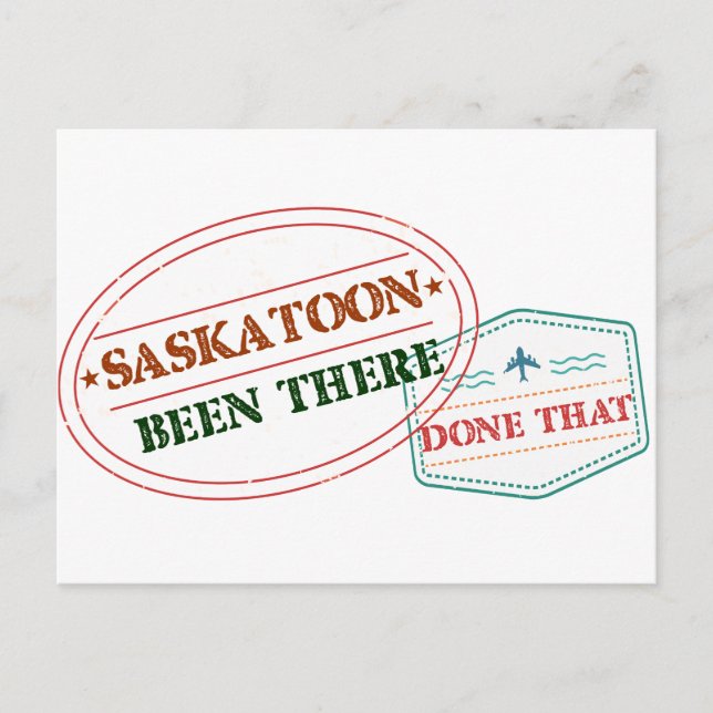 Saskatoon Been gjorde det Vykort (Framsida)