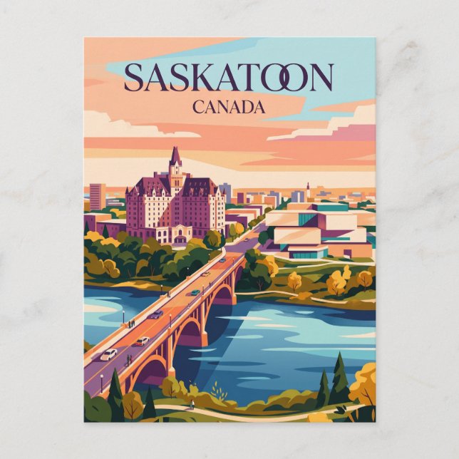 Saskatoon Kanada Vykort (Framsida)