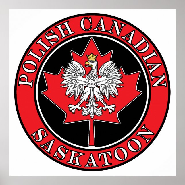 Saskatoon Round Poland Canadian Löv Poster (Framsidan)