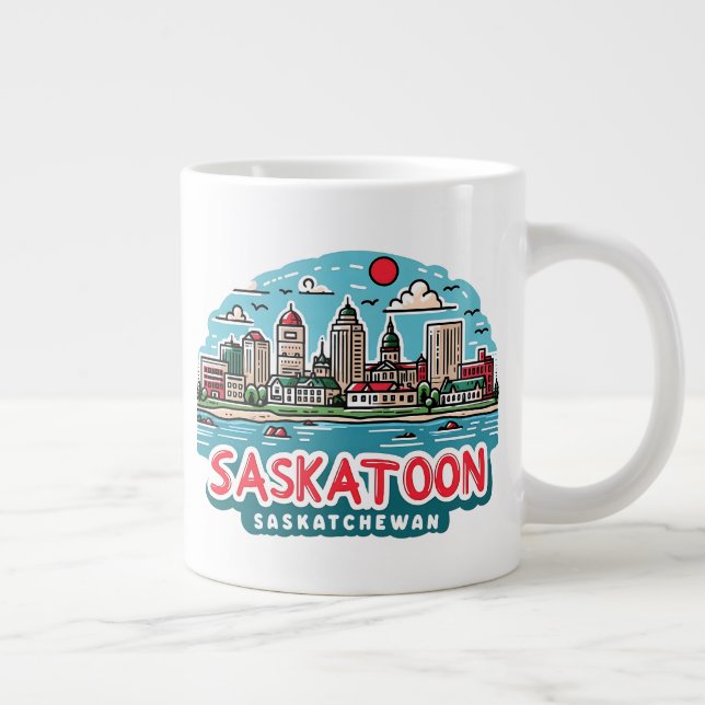 Saskatoon Saskatchewan Jumbo Mugg (Höger)