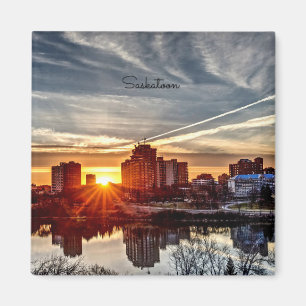 Saskatoon Sunset Magnet