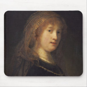 Saskia skåpbil Uylenburgh, c.1634-1640 (olja på Musmatta