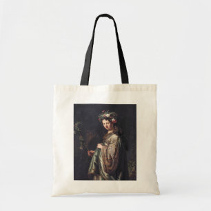 Saskia van Uylenburgh as Flora, Rembrandt, 1634 Tygkasse