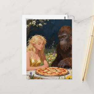 Saskvatch och Älva Pizzafest Vykort
