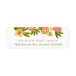 Säsong Botaniskt blommande blommor OSA Returadress Etikett