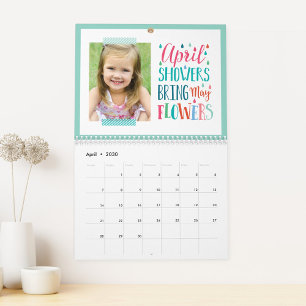 Säsong citerar modern fotokalender kalender