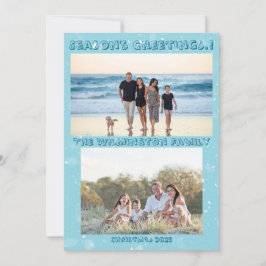 Säsong Crafty Träd-familjens fotomott - julklapp Kort
