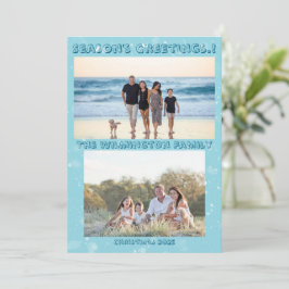 Säsong Crafty Träd-familjens fotomott - julklapp Kort