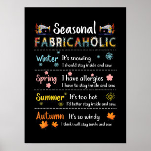 Säsong Fabricahohohohowinter Vår sommarhösten Poster