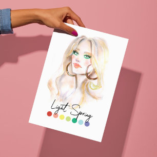 Säsong Färg-analysartikel av typen Light Vår Type Poster