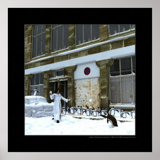 Säsong för de lekfulla pingvinerna poster