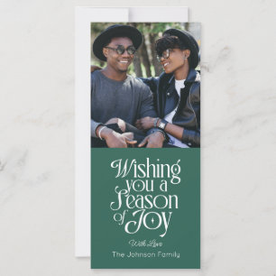 Säsong för Joy Photo Card-Personlig 4x9