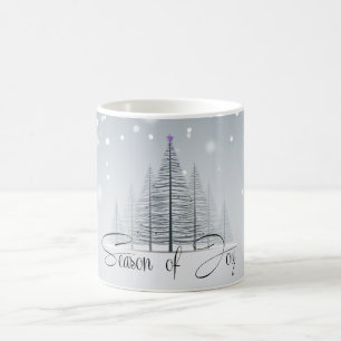 Säsong för Joy Winter Träd Kaffemugg