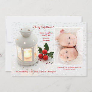 Säsong för Miracles Photo Helgdag Card Julkort