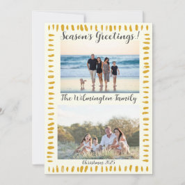 Säsong Golden Träd-familjens fotomott - julklapp Kort