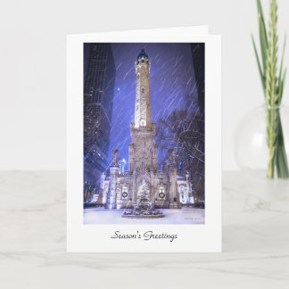 Säsong hälsningar från Chicago Helgkort