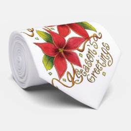 Säsong hälsningjulstjärnor slips