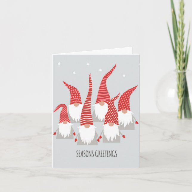 Säsong-hälsningskort - julgranar kort (Framsida)