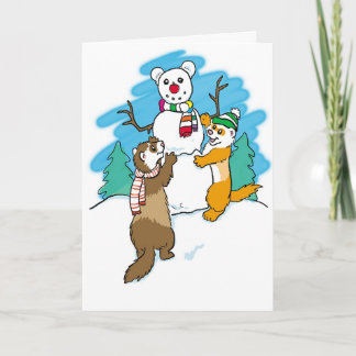 Säsong hälsningvesslor helgkort