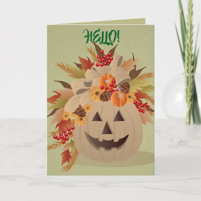 SÄSONG HEJ-kort Tack Kort (Framsida)