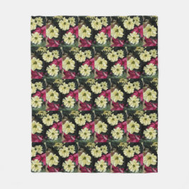 Säsong Helgdag Poinsettias Blommönster Fleecefilt