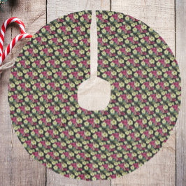 Säsong Helgdagar Poinsettias Mönster Julgransmatta Fusklinne