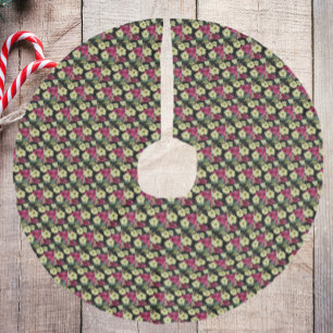 Säsong Helgdagar Poinsettias Mönster Julgransmatta Fusklinne