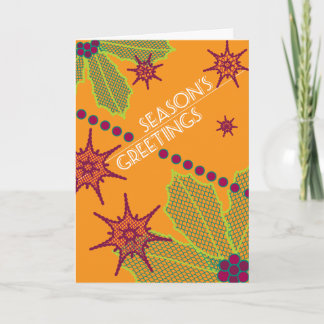 Säsong kort för helgdag för hälsningar Retro