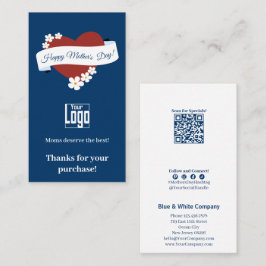 Säsong Mors dag Tack för ditt köp Visitkort