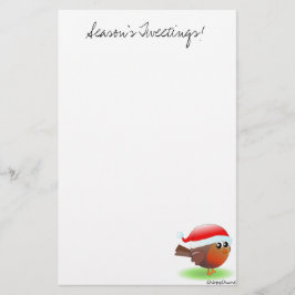 Säsong Robin för jul för tweetings gullig Brevpapper