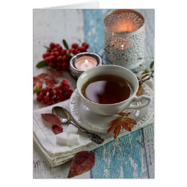 Säsong romantiska enbär lever fortfarande hälsningskort