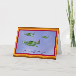 Säsong Spitfire Hälsning Card... Helgkort