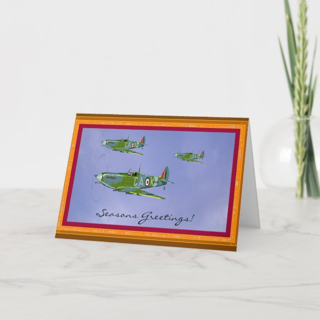 Säsong Spitfire Hälsning Card... Helgkort (Framsida)