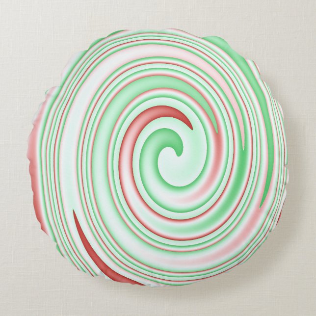 Säsong Swirl Rund Kudde (Framsidan)
