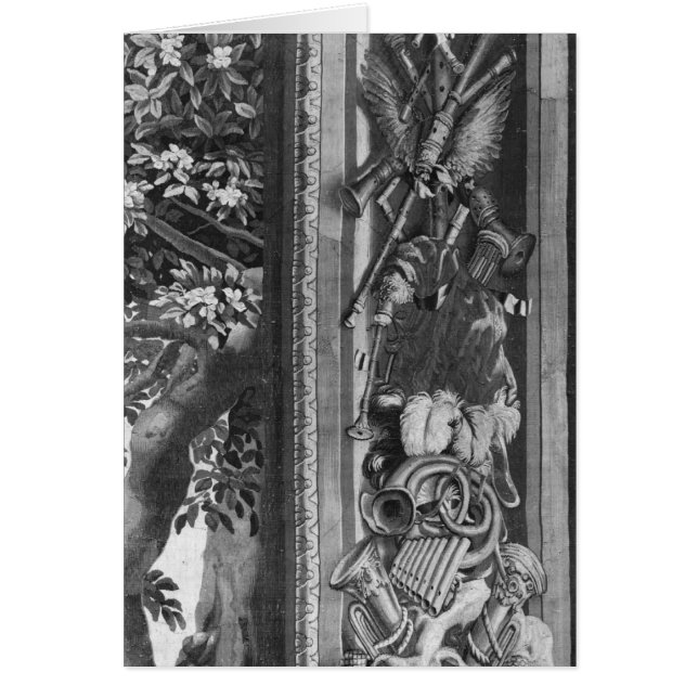 Säsong tapestry, gräns, Gobelinsfabrik Hälsningskort (Framsidan)