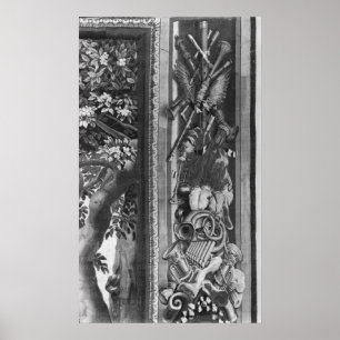 Säsong tapestry, gräns, Gobelinsfabrik Poster