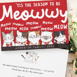 Säsong till Meowwy Funny Cute Cats Caroling Julkort<br><div class="desc">Sång om katterna. "Det här är säsongen,  för att vara meowwy,  meow meow meow meow meow MEOW! Finns här: http://www.zazzle.com/selectpartysupplies</div>