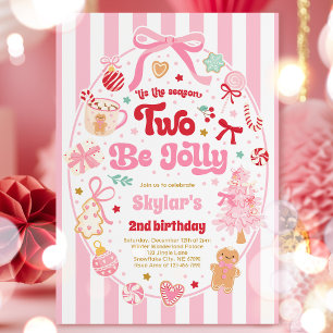 Säsong Två Be Jolly Julbåge 2-års Födelsedag Inbjudningar
