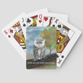 Säsong Uggla målning i naturunderverk Casinokort