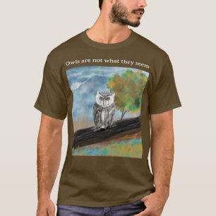 Säsong Uggla målning i naturunderverk T Shirt