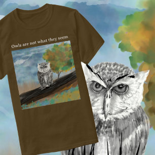 Säsong Uggla målning i naturunderverk T Shirt