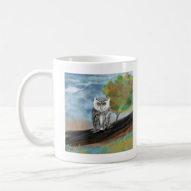 Säsong Uggla Skriv ut Baby Kaffemugg (Vänster)