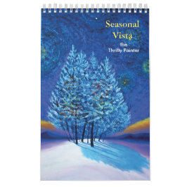 Säsong Vista Fine Art Original Paintings Kalender