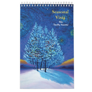 Säsong Vista Fine Art Original Paintings Kalender