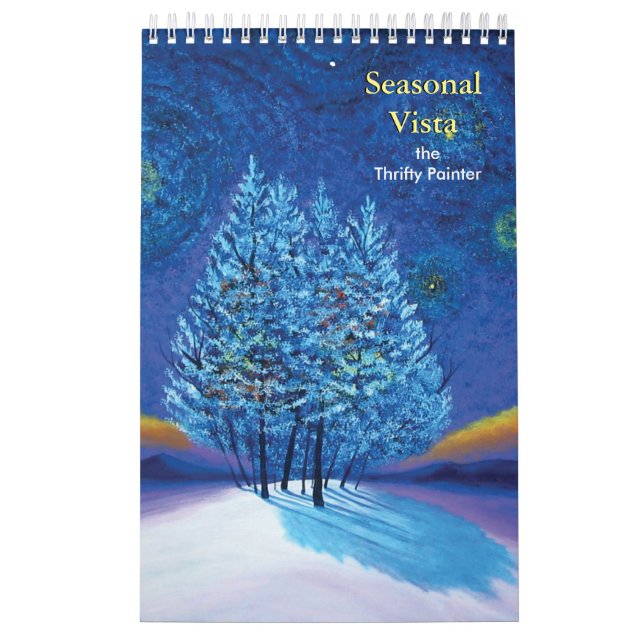 Säsong Vista Fine Art Original Paintings Kalender (Omslag)
