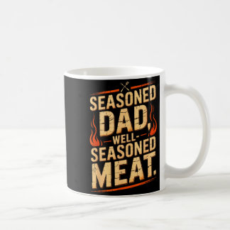 Säsongad Pappa Kött Retro Roligt Bbq Grill Entusia Kaffemugg