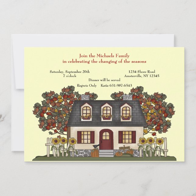 Säsongändringsinbjudan Inbjudningar (Framsida)