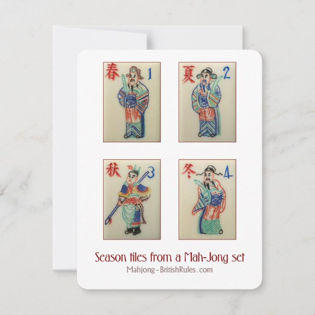 Säsongen belägger med tegel - det förklarande inbjudningar (Framsida)